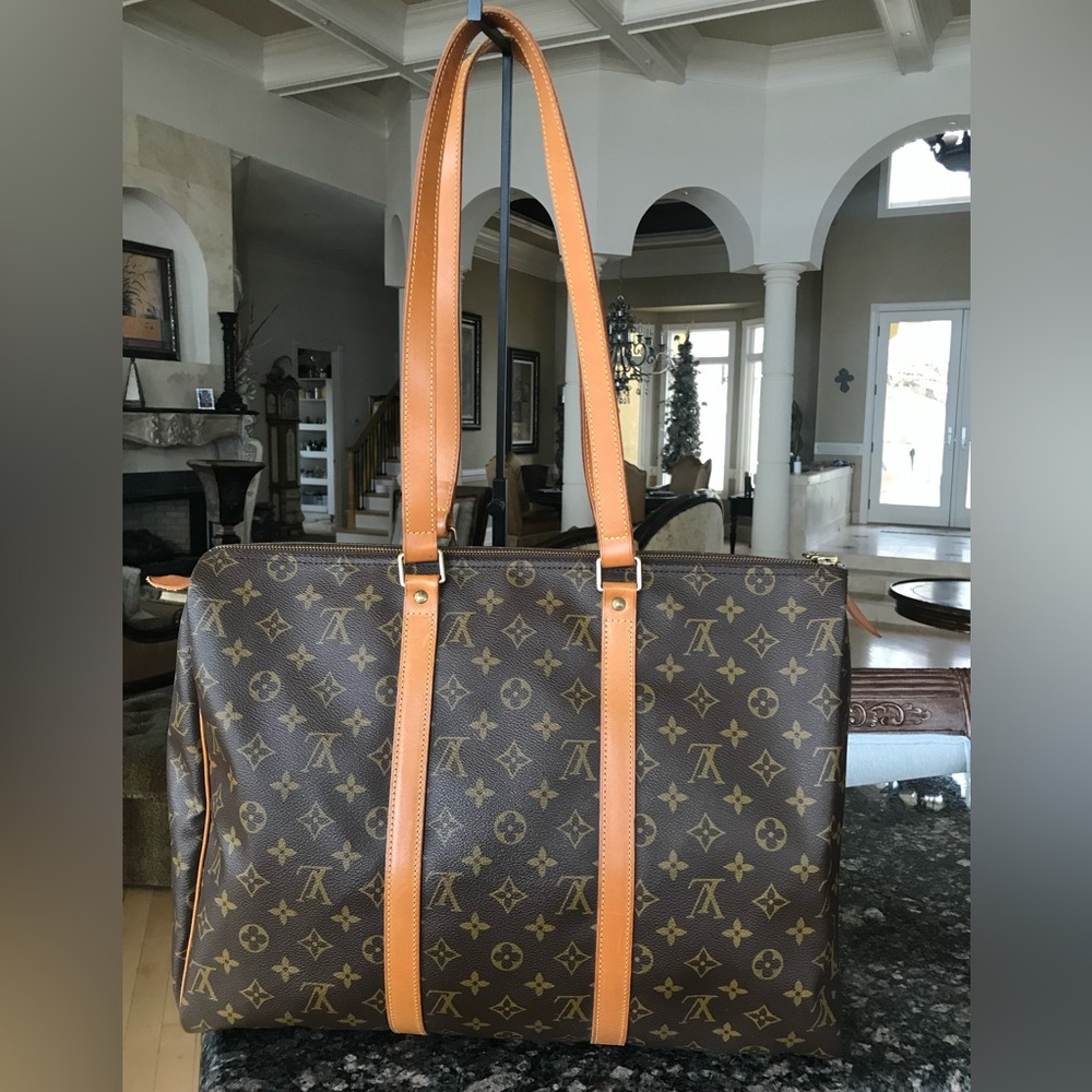 Exquisite Louis Vuitton Sac Flannerie 45 Travel Bag, Business Bag Zippered  Tote